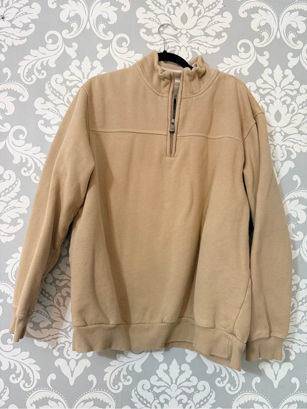 💫4/$25 • Arrow Beige Quarter-Zip Pullover Sweater